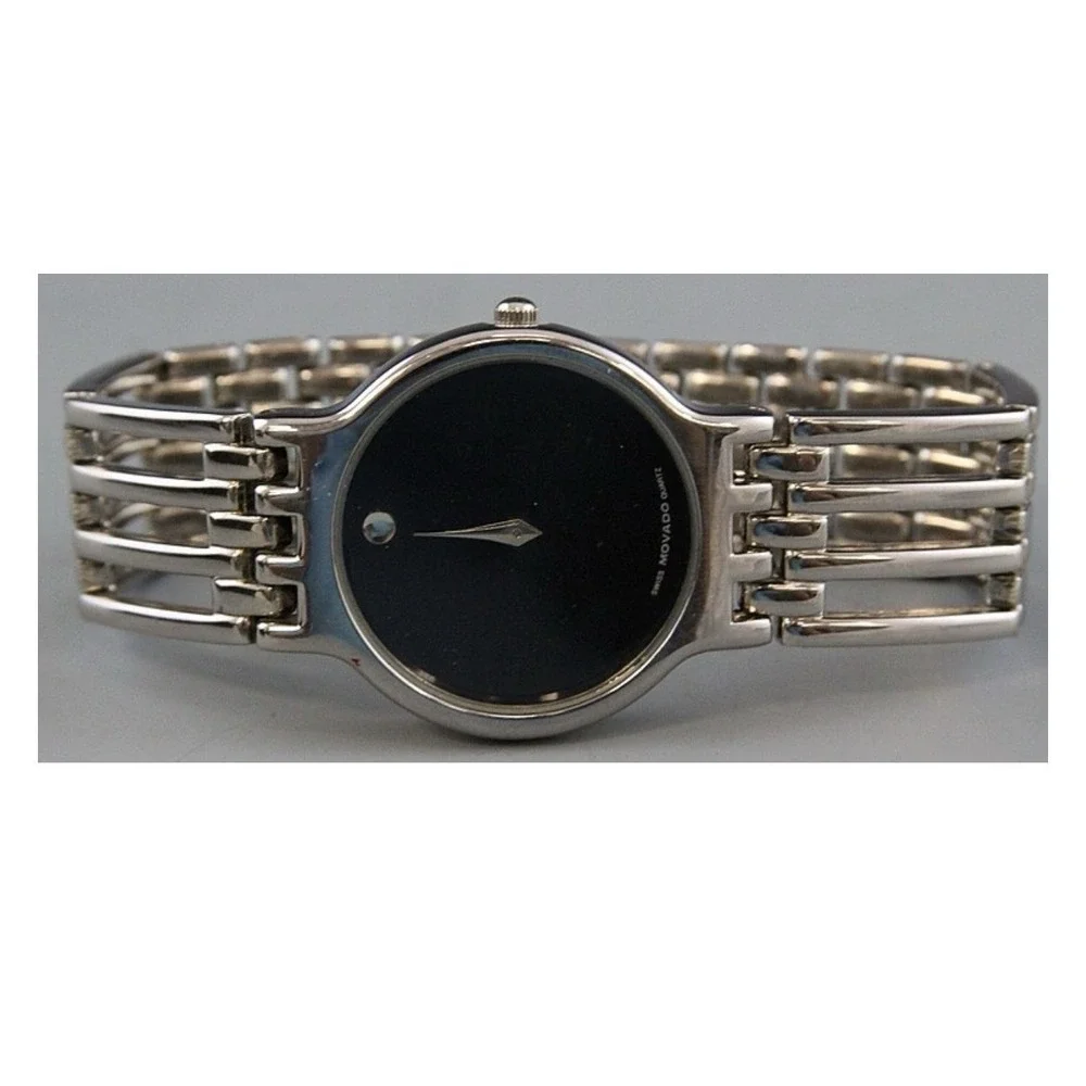 Ladies Movado Watch Esperanza silver Dial Quartz Swiss Stainless Vintage V834